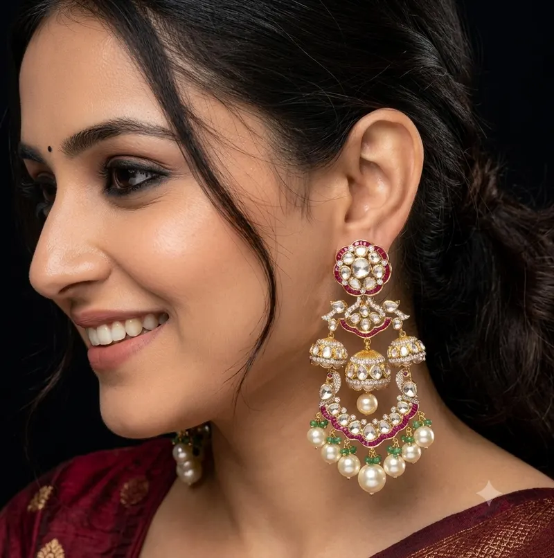 Long Diamond Earring – view 1