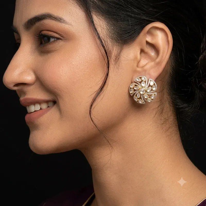Polki Diamond Tops – view 1
